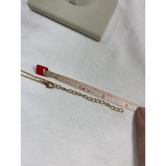 Gold Tone Layered Necklace Circle Bar Pendant Classic Boho Festival - Picture 12 of 13